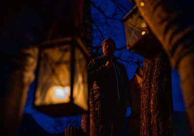 Magical night walk with lanterns