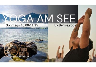 Yoga at the lake