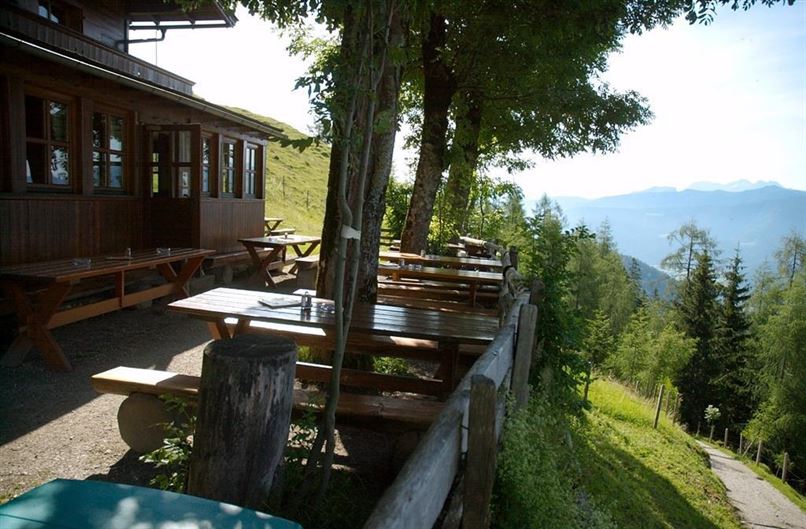 Taubenseehütte Terrasse