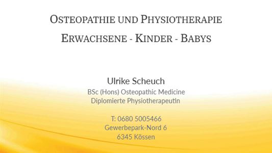 Praxis für Osteopathie und Physiotherapie Ulrike Scheuch