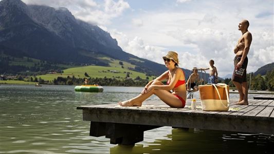 Bathing area promenade Walchsee