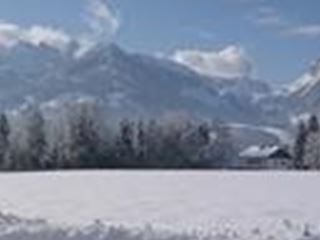 Ausblick Kaiser - Ferienwohnung Waldesruh Winter