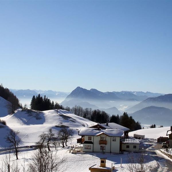 Aussicht im Winter Richtung Inntal