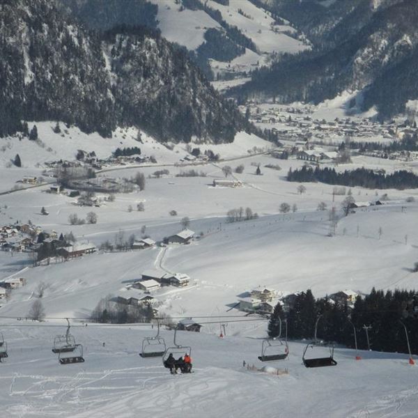 Blick vom Sessellift auf Walchsee