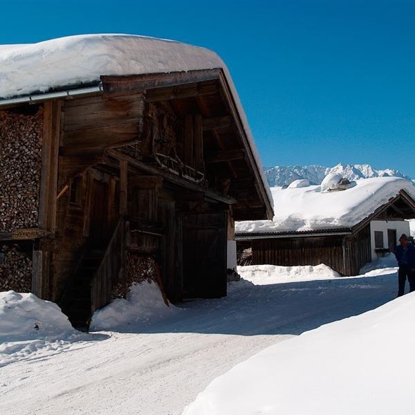 das Zuhäuserl am Hacklhof im Winter