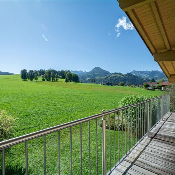 Ferienhaus Schwendt Aussicht Balkon