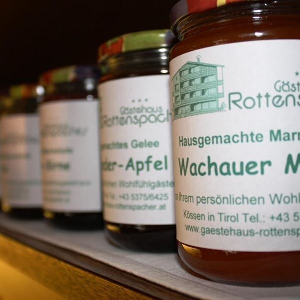 Gästehaus Rottenspacher Hausgemachte Marmeladen