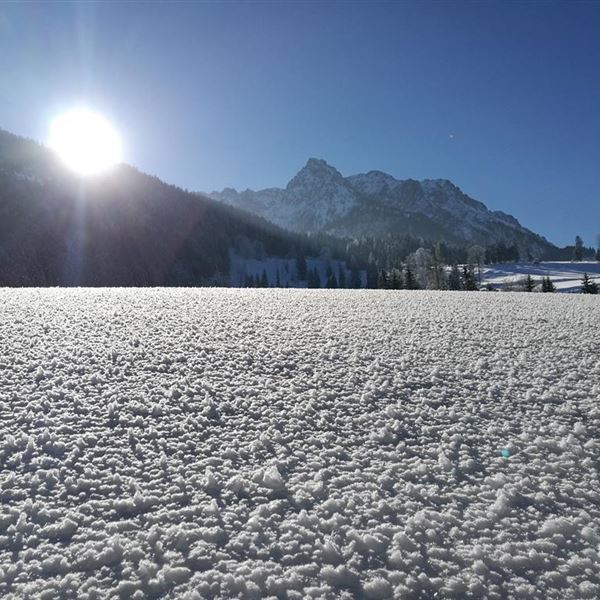 Sonne und Schnee