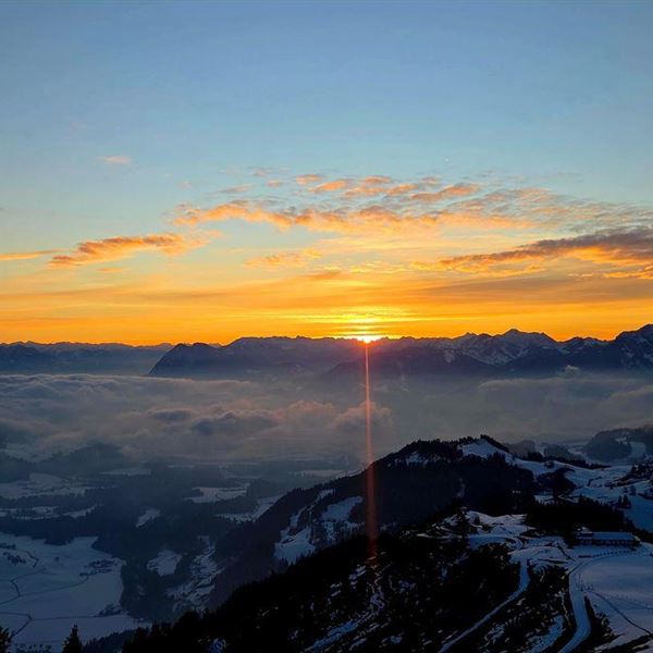 Sonnenuntergang Kaiserwinkel