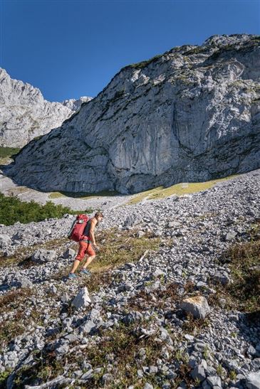 Scheffau_Kletterzustieg Multerkarwand_Wilder Kaiser