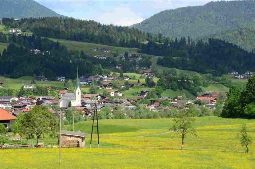 Staffnerhof Blick auf Kössen