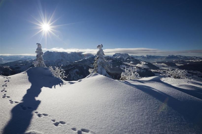 Winterpanorama vom Kaiserwinkl