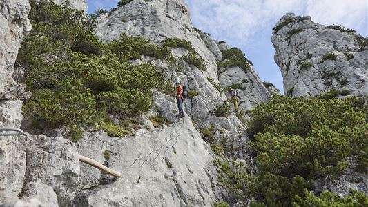 Vicinity: Via ferrata s'Schuastagangl Steinplatte