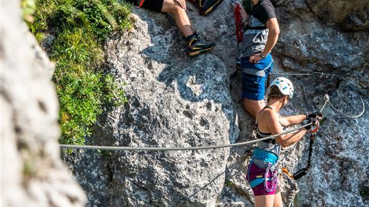 Mountain companions via ferrata Ottenalm
