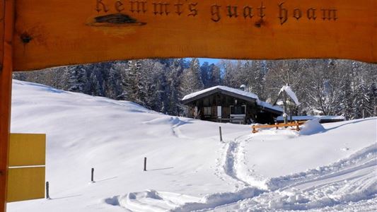 Mühlberghof und Taubenseehütte